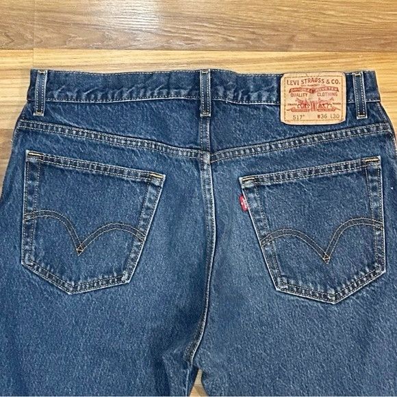 Levi's Vintage Clothing Vintage Y2K Levis 517 Mens Denim Boot Cut Blue Jeans~36x30~ Size US 36 / EU 52 - 4 Thumbnail