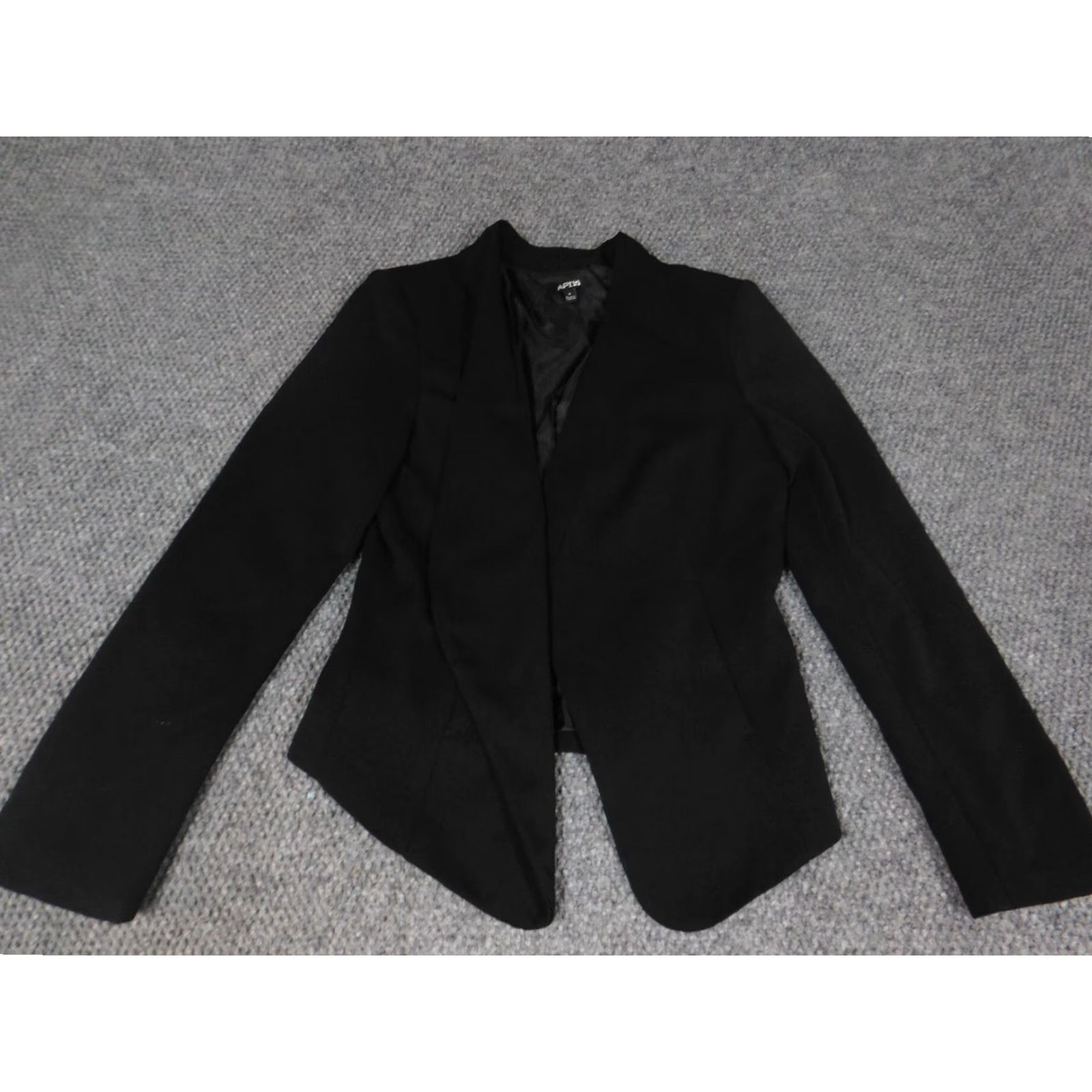 Apt. 9 Apt 9 Blazer Womens 6 Black Notch Lapel Single-Breasted Lightweight Tuxedo Jacket Main Selling Point Casual/Workwear Men/Womens? Size M / US 6-8 / IT 42-44 - 2 Thumbnail