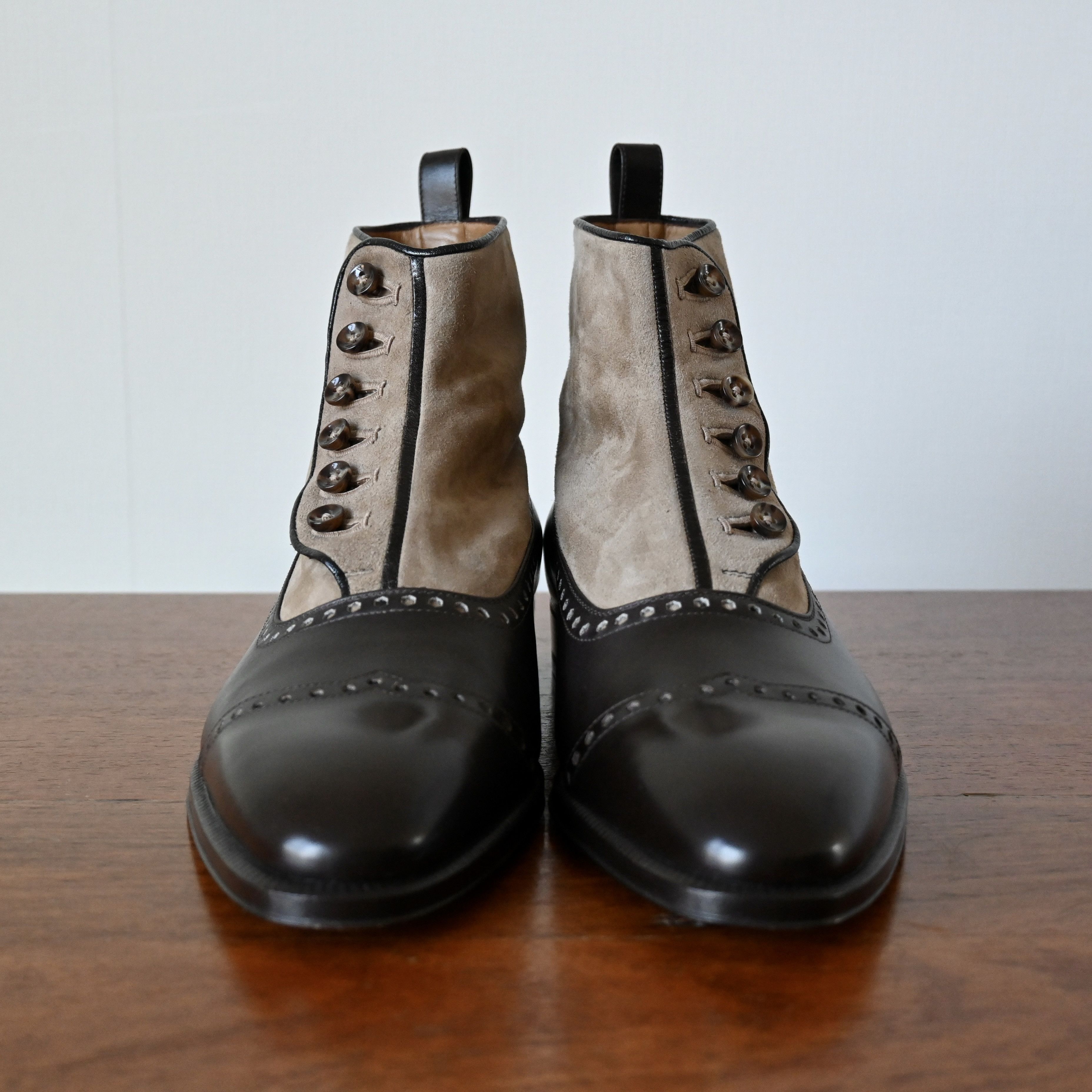 Lamborghini Enzo Bonafe x Lamborghini button ankle boots made in Italy Size US 8 / EU 41 - 4 Thumbnail