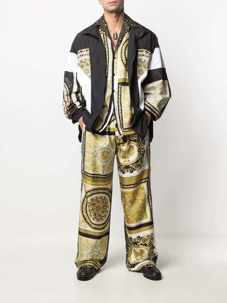 Versace Versace Classic baroque print geometric panel jacket Size US XXL / EU 58 / 5 - 1 Thumbnail