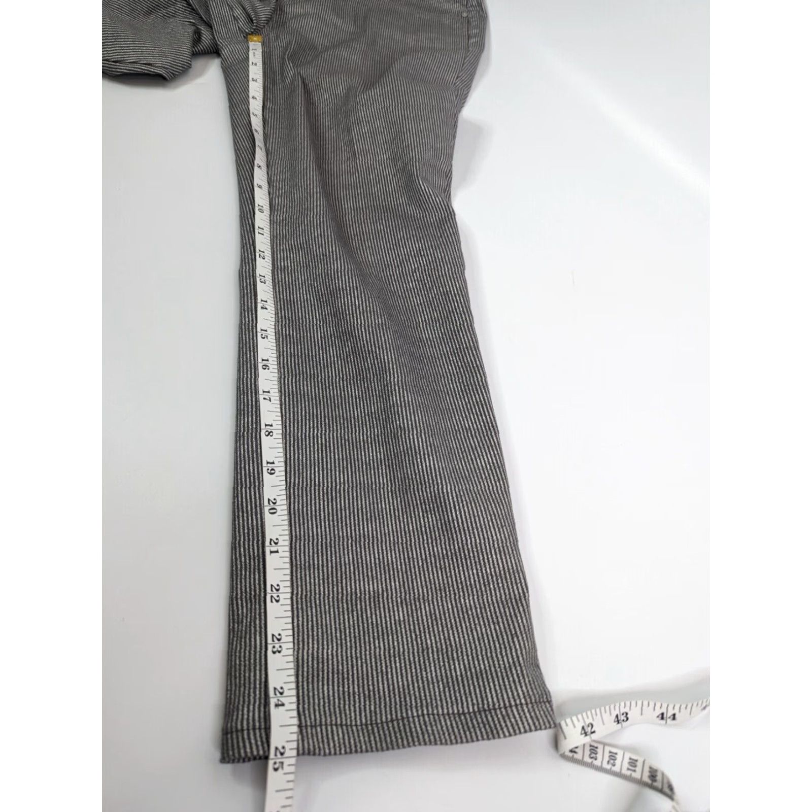 Vintage Chico's Girlfriend Ankle Jeans Size 00R Gray Denim 5-Pocket Regular Slim Fit Slit Size 24" / US 00 / IT 34 - 6 Thumbnail
