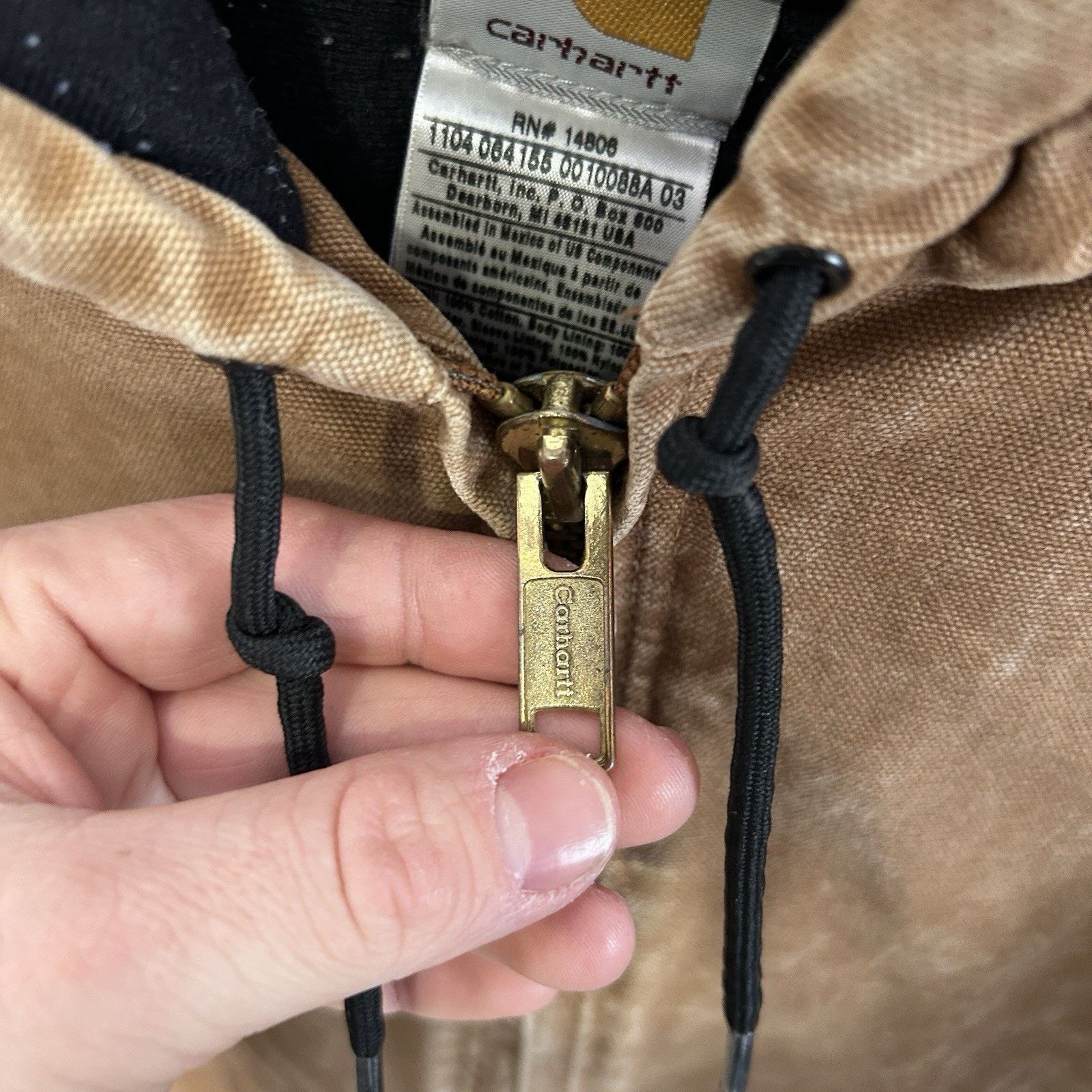 Carhartt Carhartt Hooded Quilt-Lined Active Jacket “Brown” J130-211 Size US XL / EU 56 / 4 - 13 Thumbnail