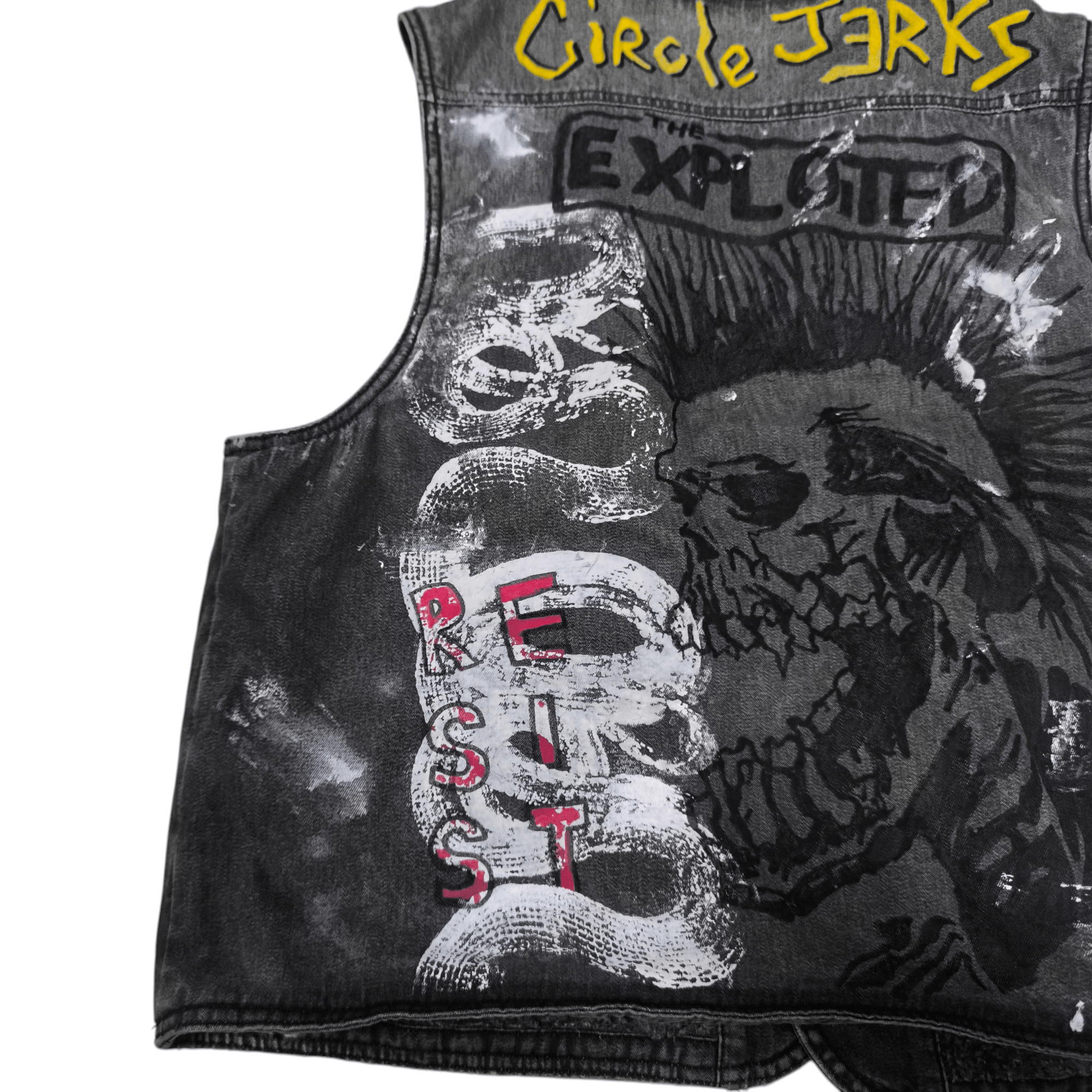 Band Tees PUNK ROCK VEST THE EXPLOITED CIRCLE JERKS HYSTERIC Size US L / EU 52-54 / 3 - 12 Thumbnail