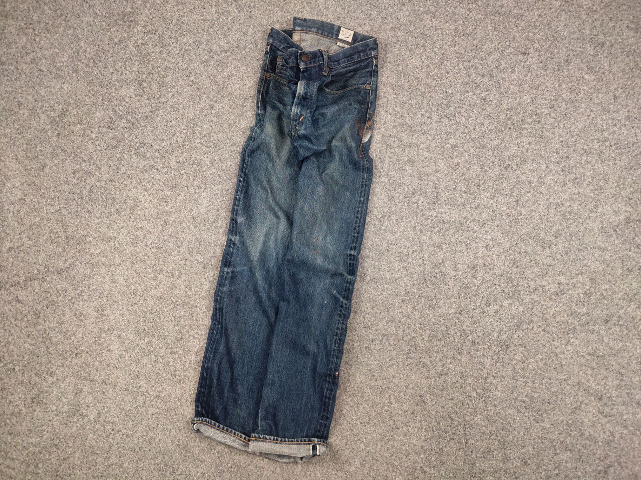 Orslow Vintage OrSlow Japan Selvedge Distressed paint Denim Jeans Size US 32 / EU 48 - 3 Thumbnail
