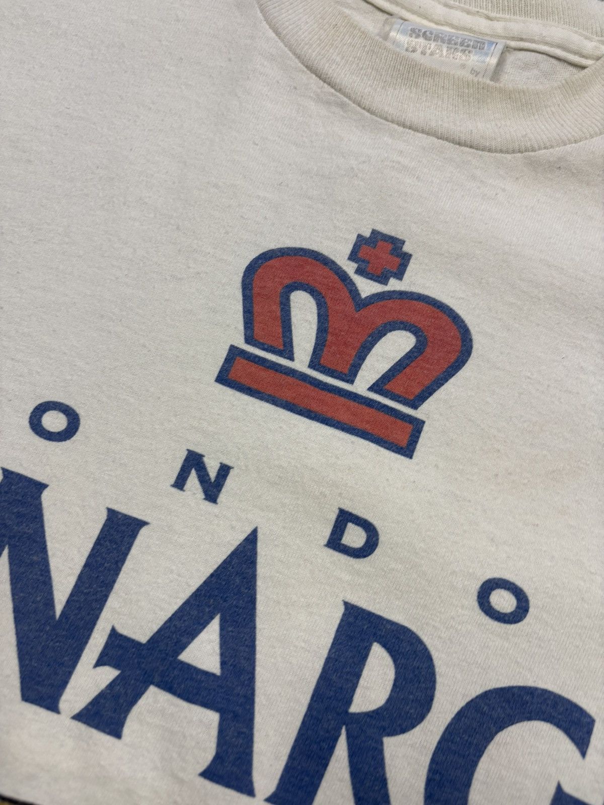 Vintage Vintage 1995 London Monarchs WLAF Graphic T-Shirt 90s NFL Size US XL / EU 56 / 4 - 6 Thumbnail