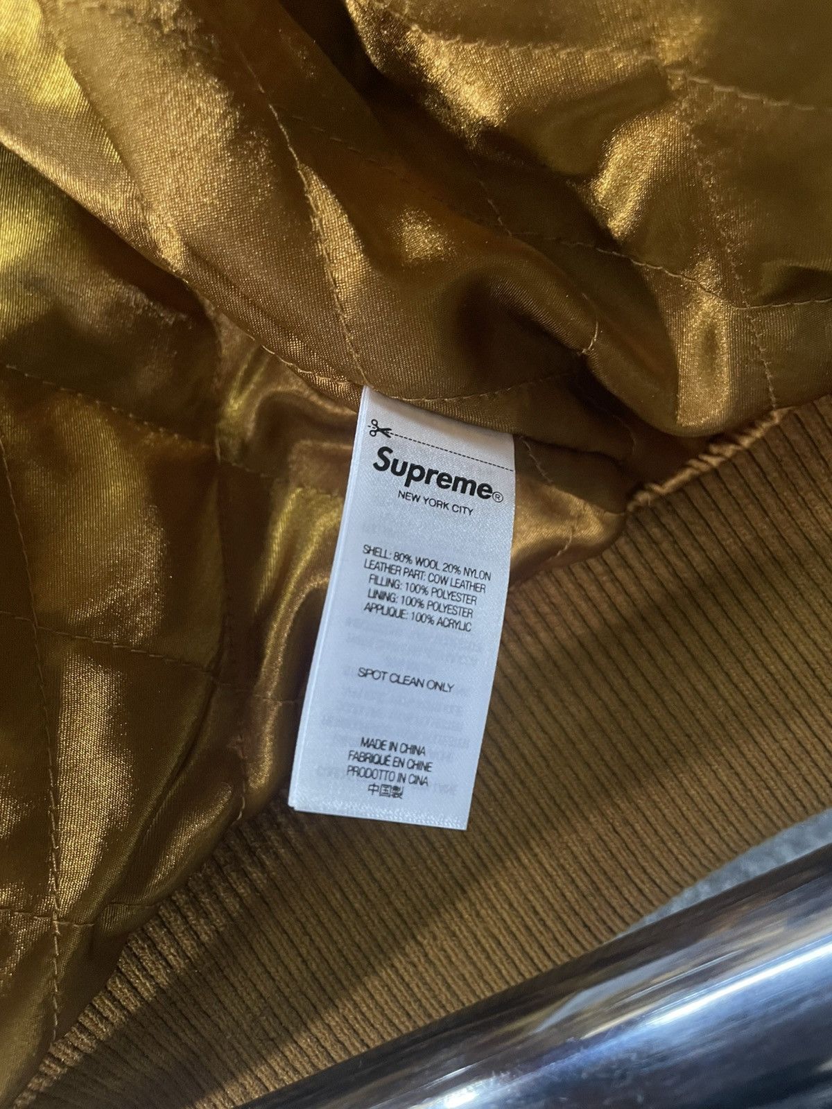 Supreme Supreme big logo chenille varsity jacket Size US XXL / EU 58 / 5 - 7 Thumbnail