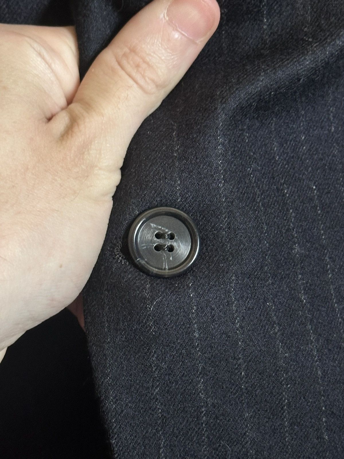 Haspel HASPEL vintage charcoal pinstriped MiUSA jacket Size 40R - 5 Thumbnail