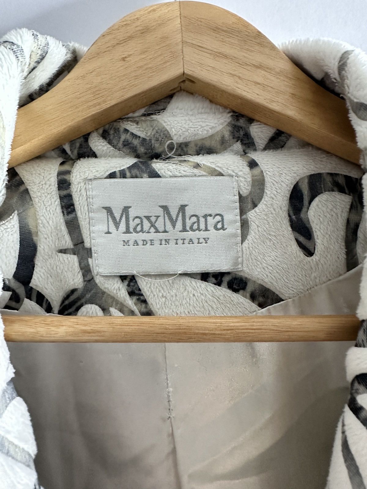 Max Mara Max Mara Abstract Print Wool Coat Size S / US 4 / IT 40 - 6 Thumbnail