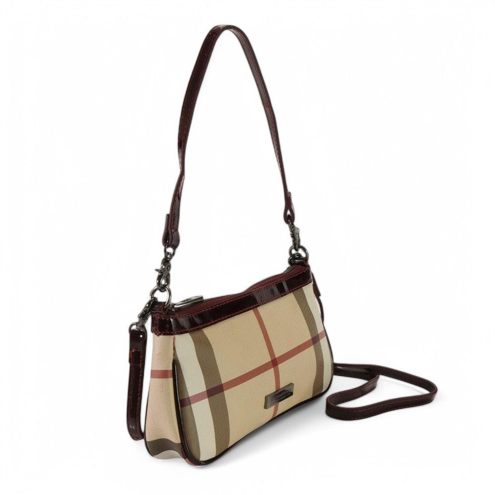 Burberry Burberry - Shoulder Bag Pouch Nova Check Beige Brown Vintage Size ONE SIZE - 5 Thumbnail