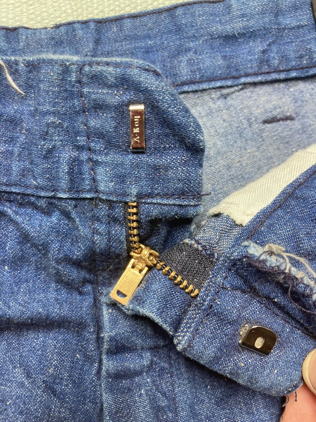 Vintage 70s bell bottom jeans flare Montgomery ward the chain 30x27 Size US 30 / EU 46 - 4 Thumbnail