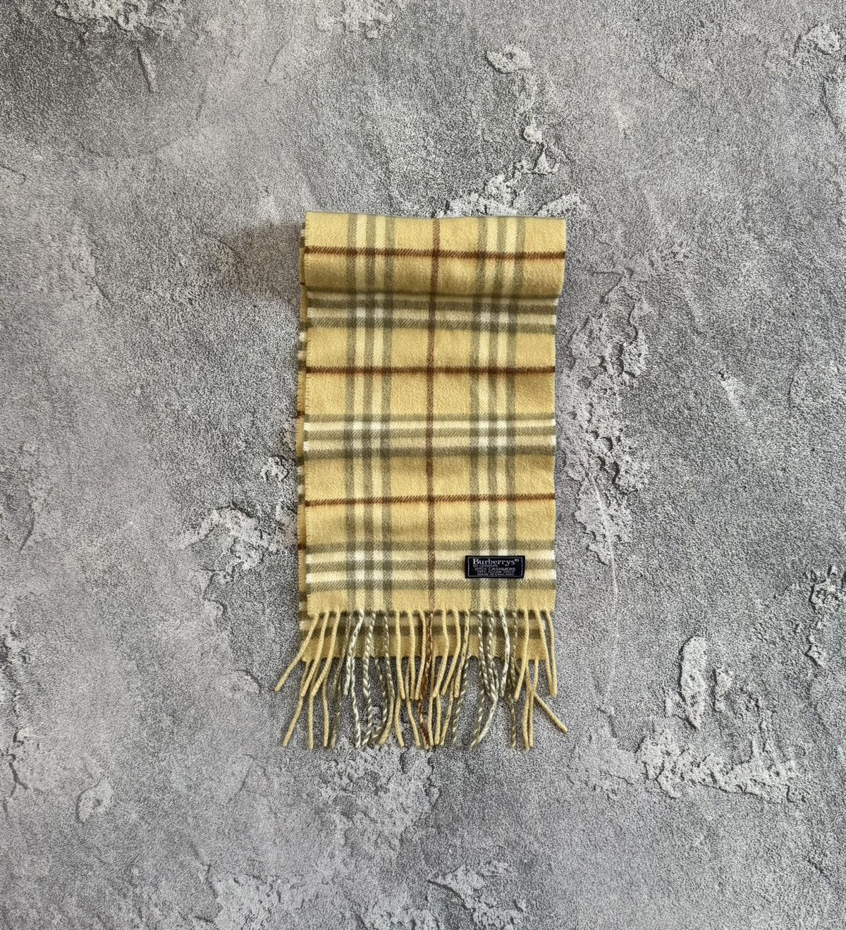 Burberry × Vintage Burberry Burberrys checkered cashmere scarf 🧣 muffler Size ONE SIZE - 12 Thumbnail