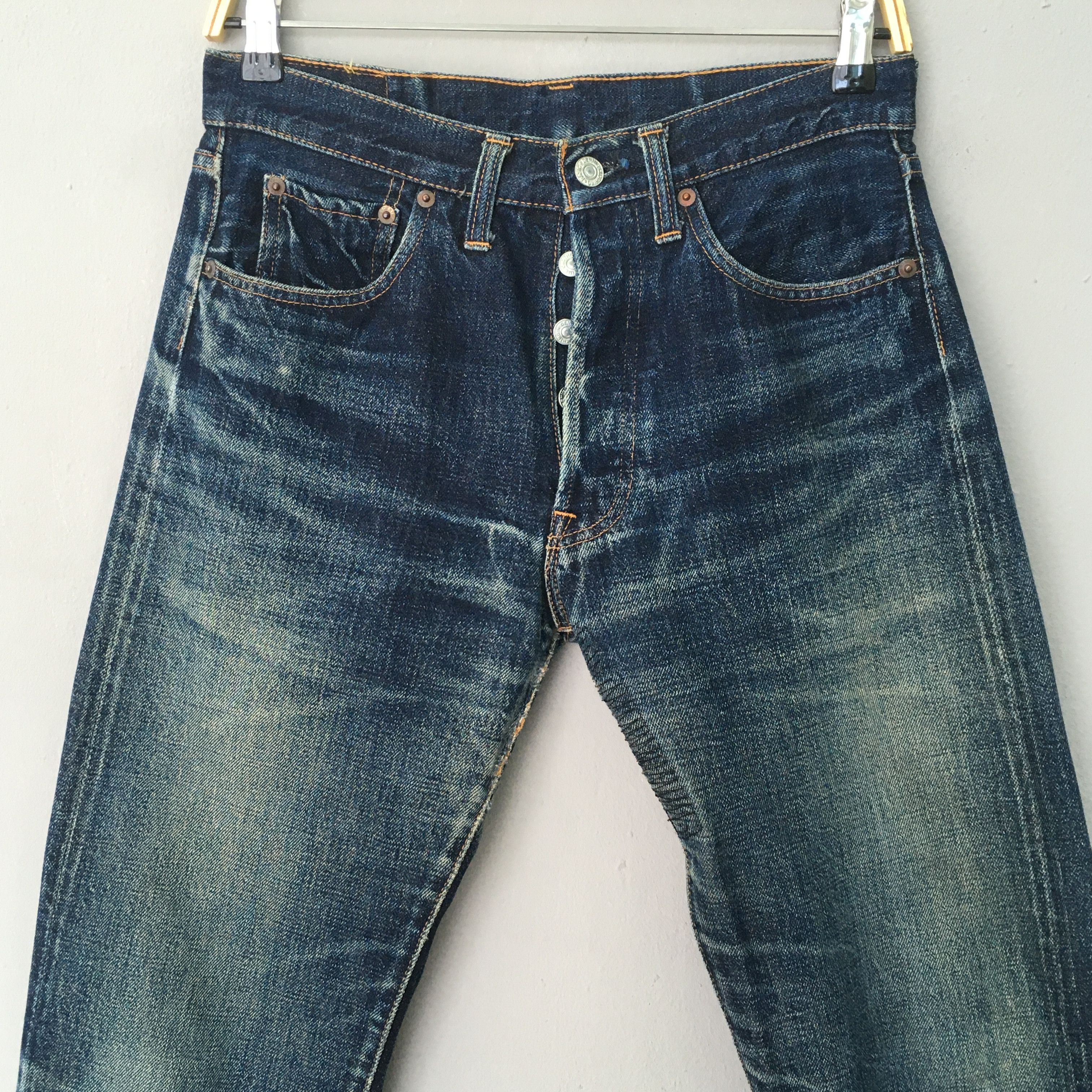 Denime Size 28x30 Vintage 90s Denime Big E Japan Denim S1450 Size US 28 / EU 44 - 2 Thumbnail