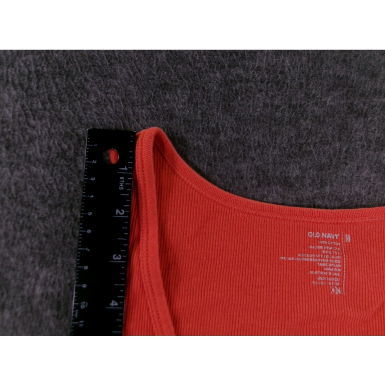 Old Navy OLD NAVY Tank Top Women Medium Orange Solid Sleeveless Basic Y2K Preppy Menswear Size M / US 6-8 / IT 42-44 - 5 Thumbnail
