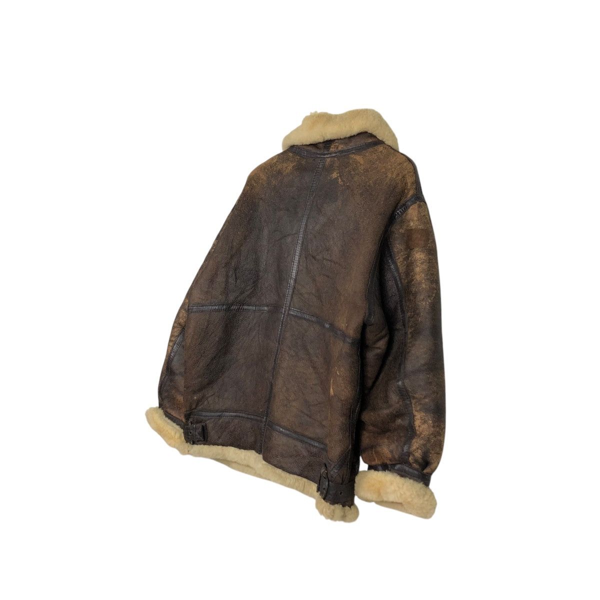 Aero Leathers 🔥VINTAGE LEATHER JACKET SHEARLING B-3 MEN’S ROBO ISSEYMIYAKE Size US M / EU 48-50 / 2 - 12 Thumbnail