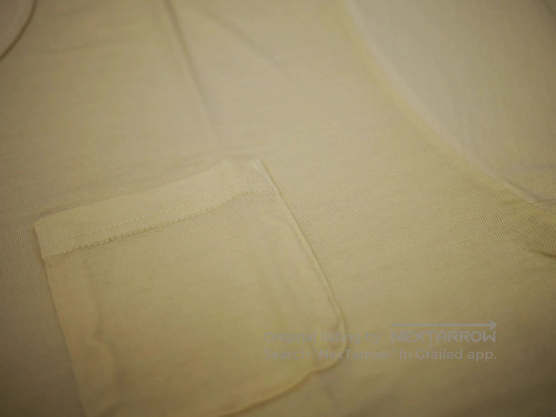 Visvim Yellow Short Sleeve T-Shirt with Chest Pocket. Size US S / EU 44-46 / 1 - 4 Thumbnail