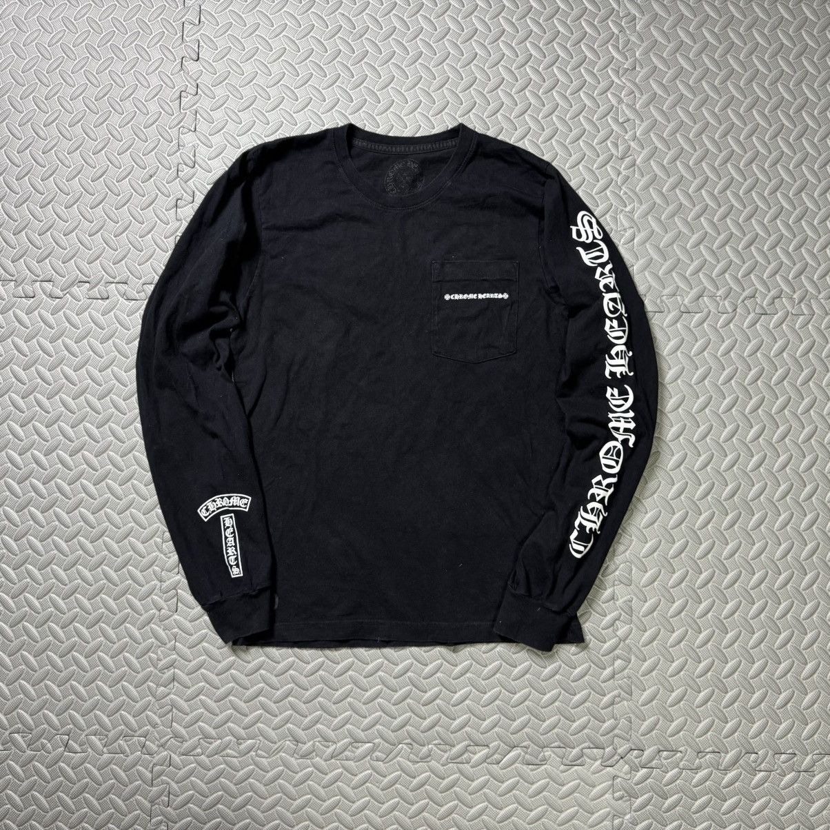 Pre-owned Chrome Hearts Steal! Sleeve Script  In Black