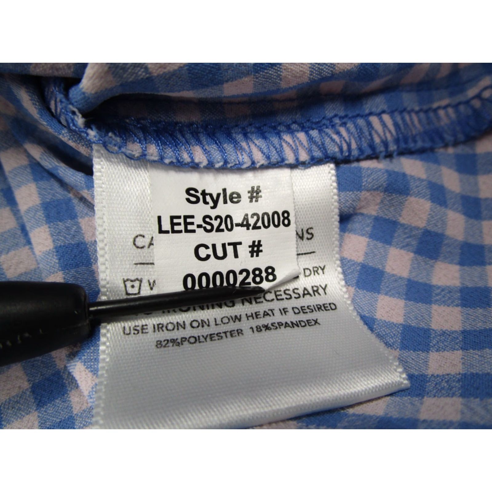 Mizzen+Main Mizzen+Main Shirt Mens Large Blue Check Button-Up Performance Stretch Slim Size US L / EU 52-54 / 3 - 5 Thumbnail
