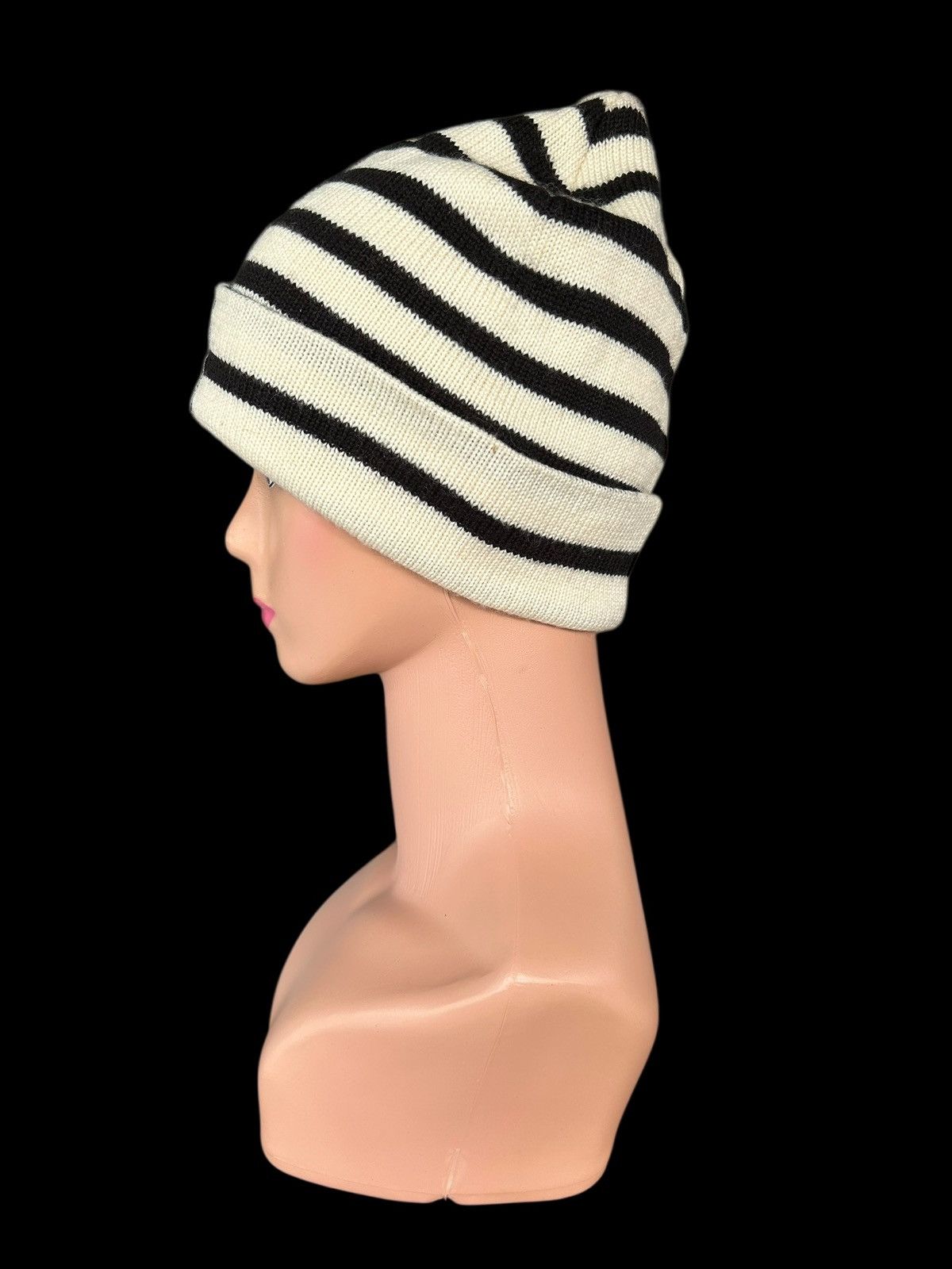 Japanese Brand × Kapital × Vintage RALPH LAUREN Double RL Vintage Stripe Beanie Hats Size ONE SIZE - 4 Thumbnail