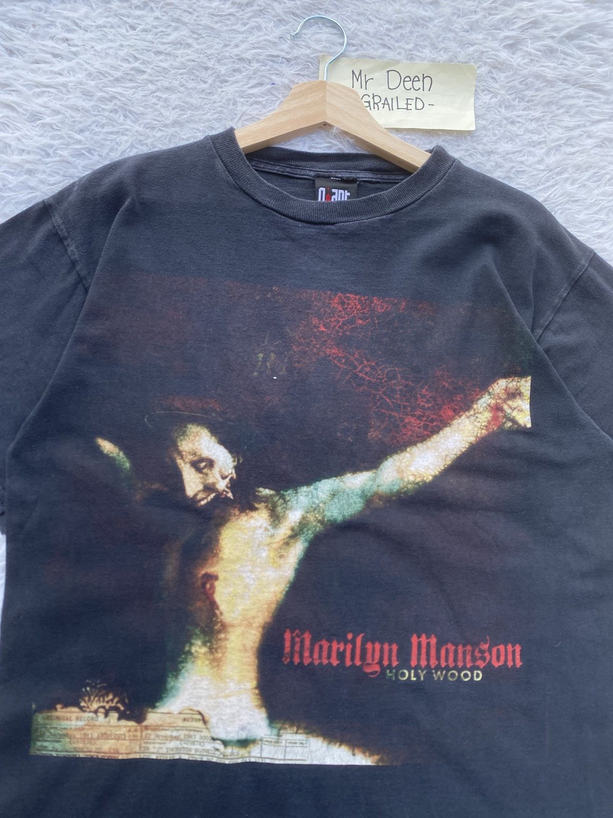 Band Tees Vtg Marylin Manson Guns, God and Government (Holy Wood Era) Size US M / EU 48-50 / 2 - 10 Thumbnail