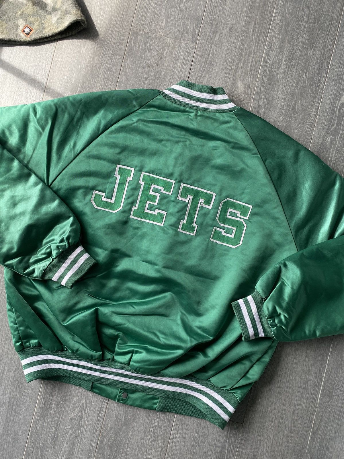 NFL Vintage 90’s NFL New York Jets Locker Line Jacket Size US L / EU 52-54 / 3 - 3 Thumbnail