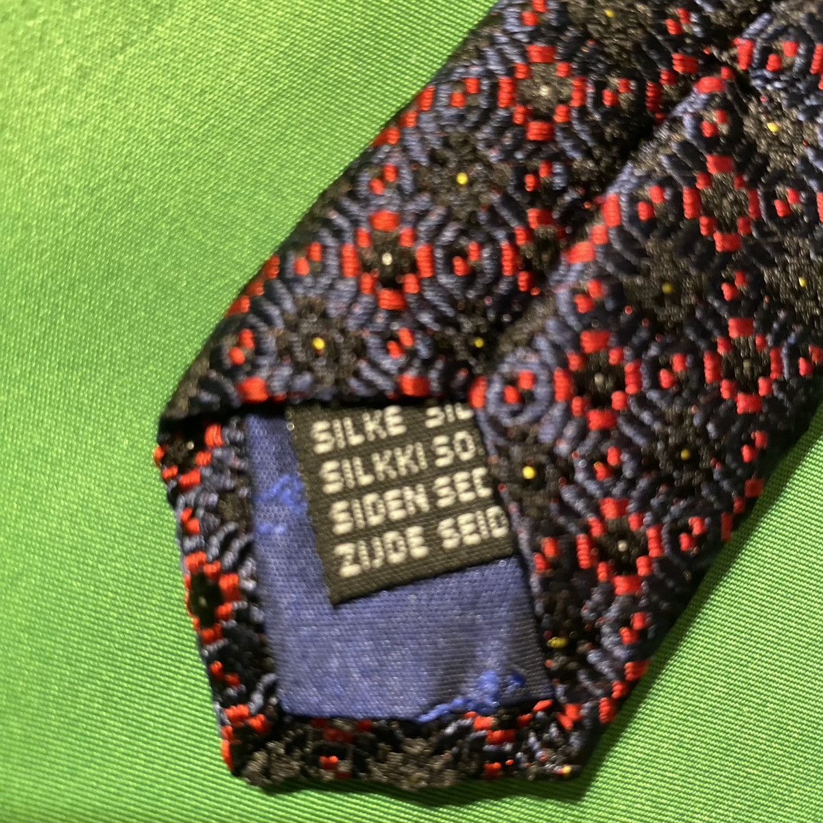 Other Silk Black and Red Bred Tie d’ este made in Italy Size ONE SIZE - 5 Thumbnail