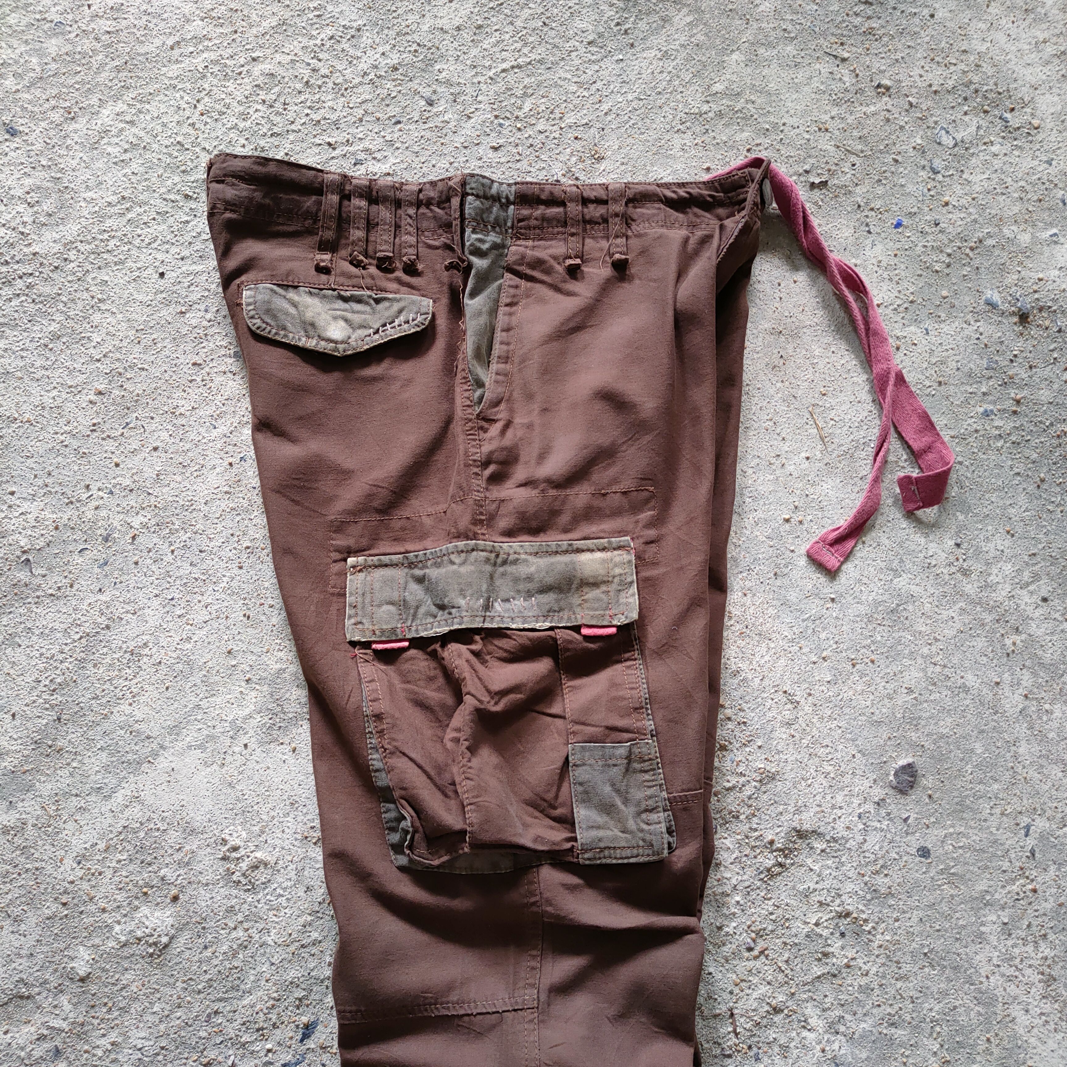 Japanese Brand × Vintage VINTAGE BREATH MINT 8 POCKET BROWN CARGO PANTS Size US 34 / EU 50 - 12 Thumbnail