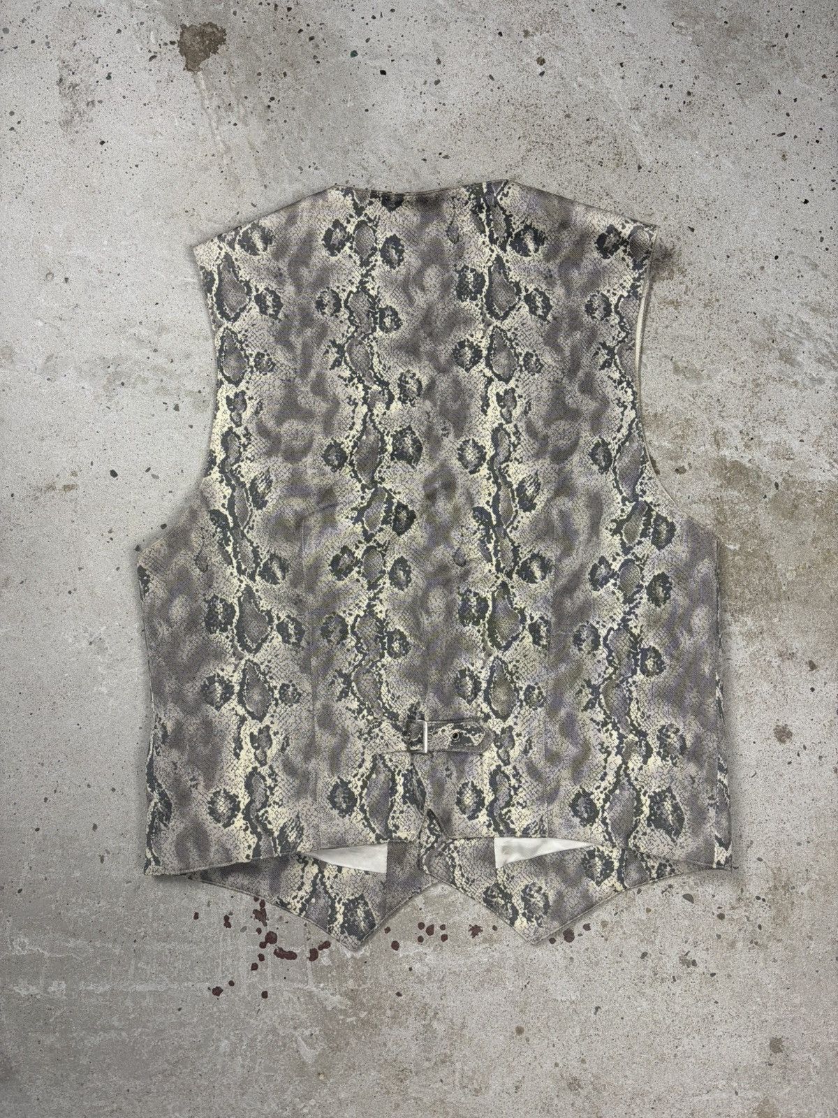 Versace Vintage 1990s Versus Gianni Versace Snake Print Animal Vest Size US M / EU 48-50 / 2 - 2 Thumbnail
