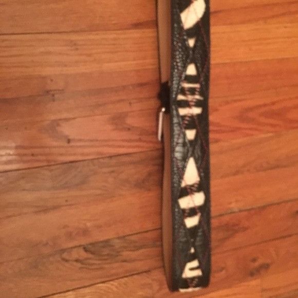 Michael Kors MICHAEL KORS MK Leather Fur Belt Red Black Size ONE SIZE - 6 Thumbnail