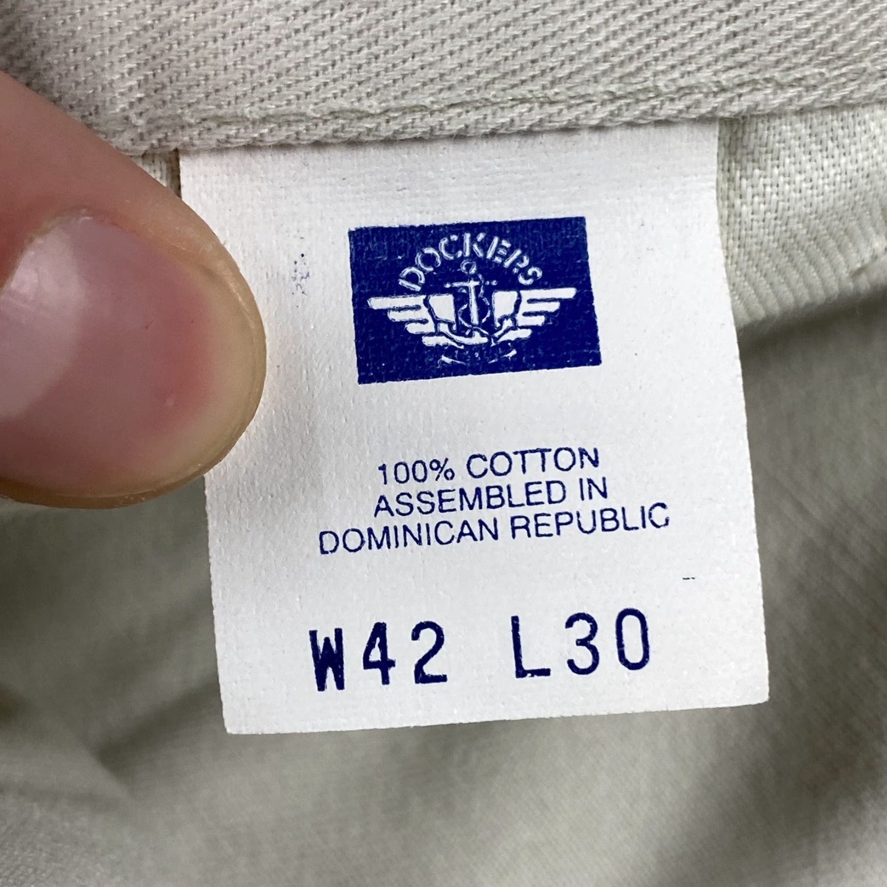 Dockers VINTAGE 90s DOCKERS LEVIS PLEATED CHINO PANTS Beige 42x30 Mens Size US 42 / EU 58 - 5 Thumbnail