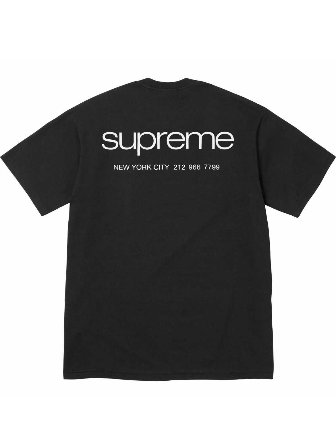 Supreme Supreme NYC Classic Logo Tee Shirt Black FW23 | Grailed