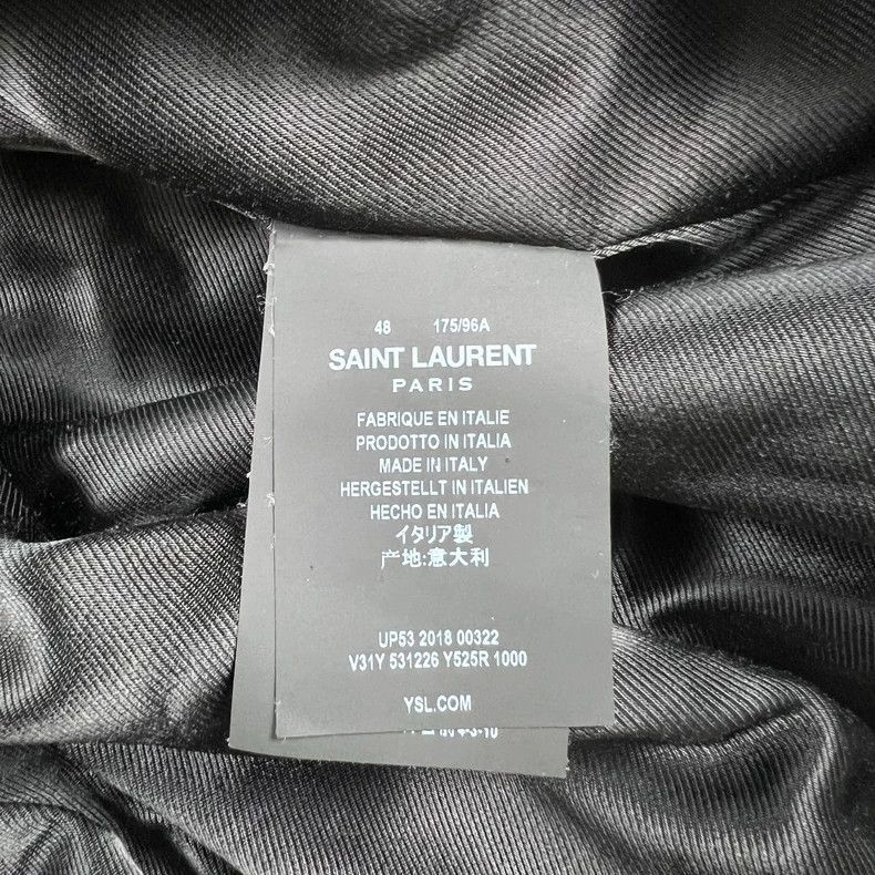Saint Laurent Paris Saint Laurent Paris 18fw black velvet diamond grid jacket-2 Size US M / EU 48-50 / 2 - 4 Thumbnail