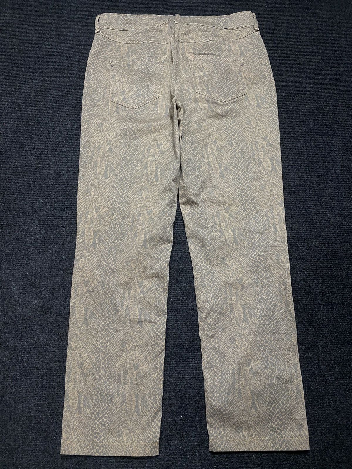 Japanese Brand Atelier GARDEUR Snake Skin Printed regular fit Size US 31 - 2 Thumbnail