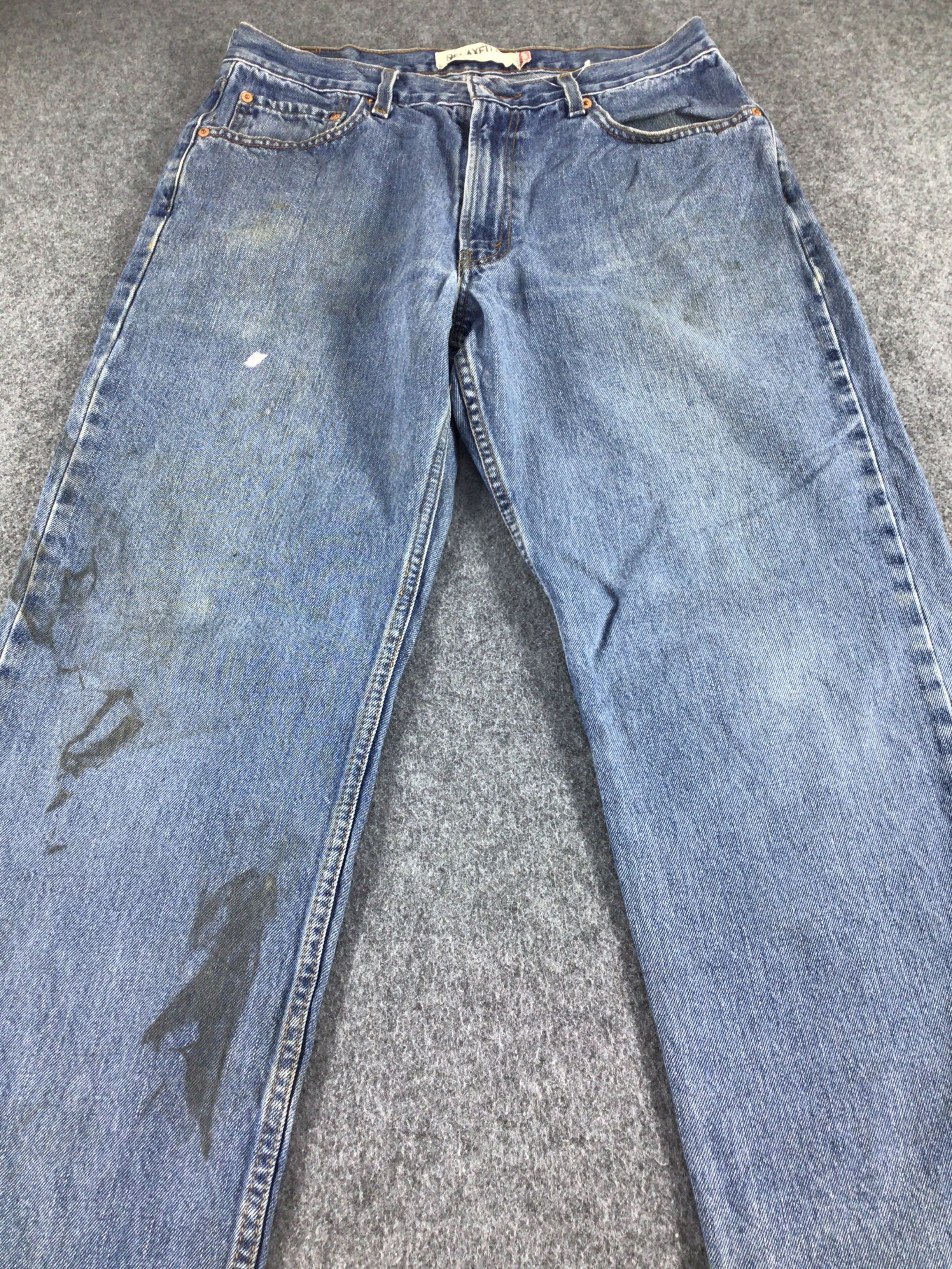 Levi's Vintage Levis 550 Jeans Dirty Blue Wash -J450 Size US 33 - 3 Thumbnail