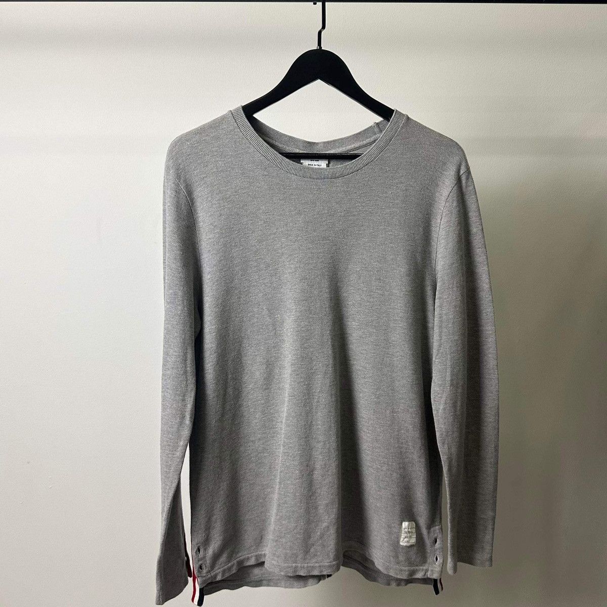 Thom Browne THOM BROWNE BACK STRIPED LONGSLEVE Size US L / EU 52-54 / 3 - 1 Thumbnail