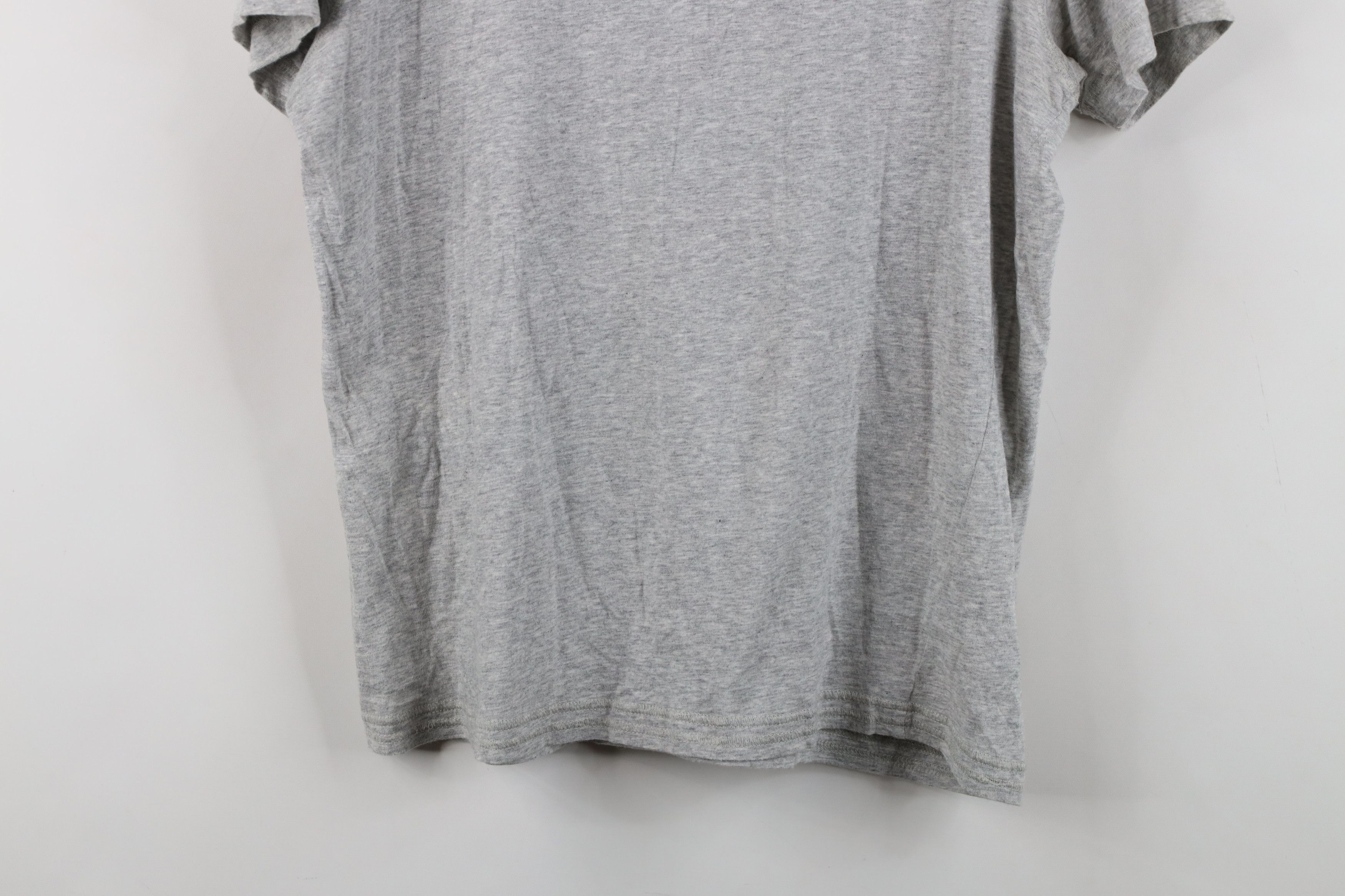 Nike Vintage 90s Y2K Nike Scott Mini Swoosh V-Neck T-Shirt Gray Size M / US 6-8 / IT 42-44 - 14 Thumbnail