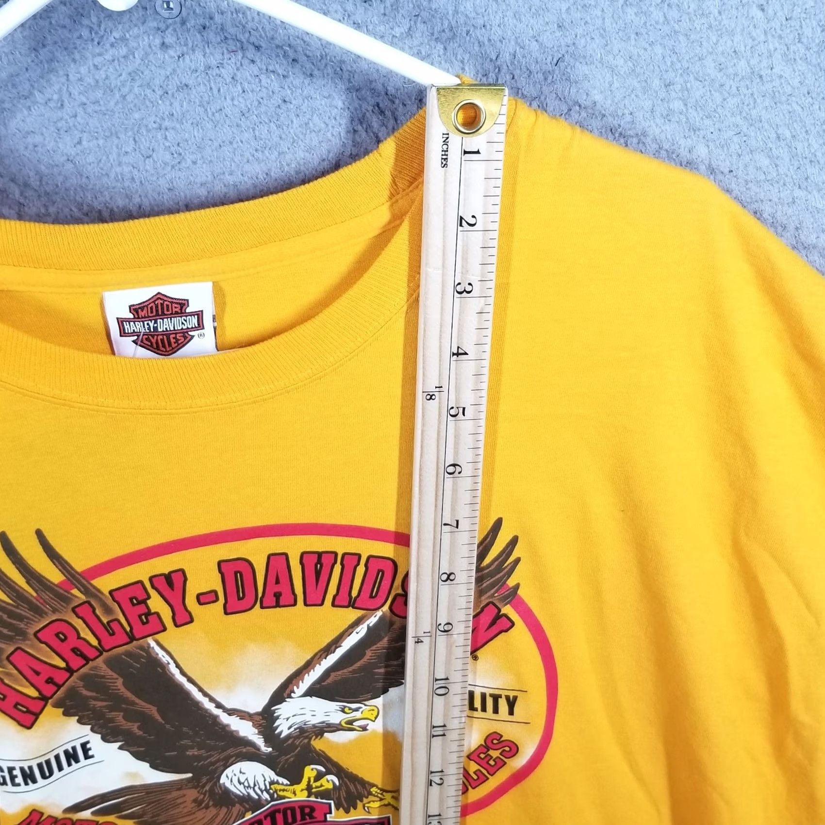 Harley Davidson Harley Davidson T-Shirt Shirt XL Yellow Vintage 05’s Rossiters Sarasota Fl Double Sided Mens Size US XL / EU 56 / 4 - 6 Thumbnail
