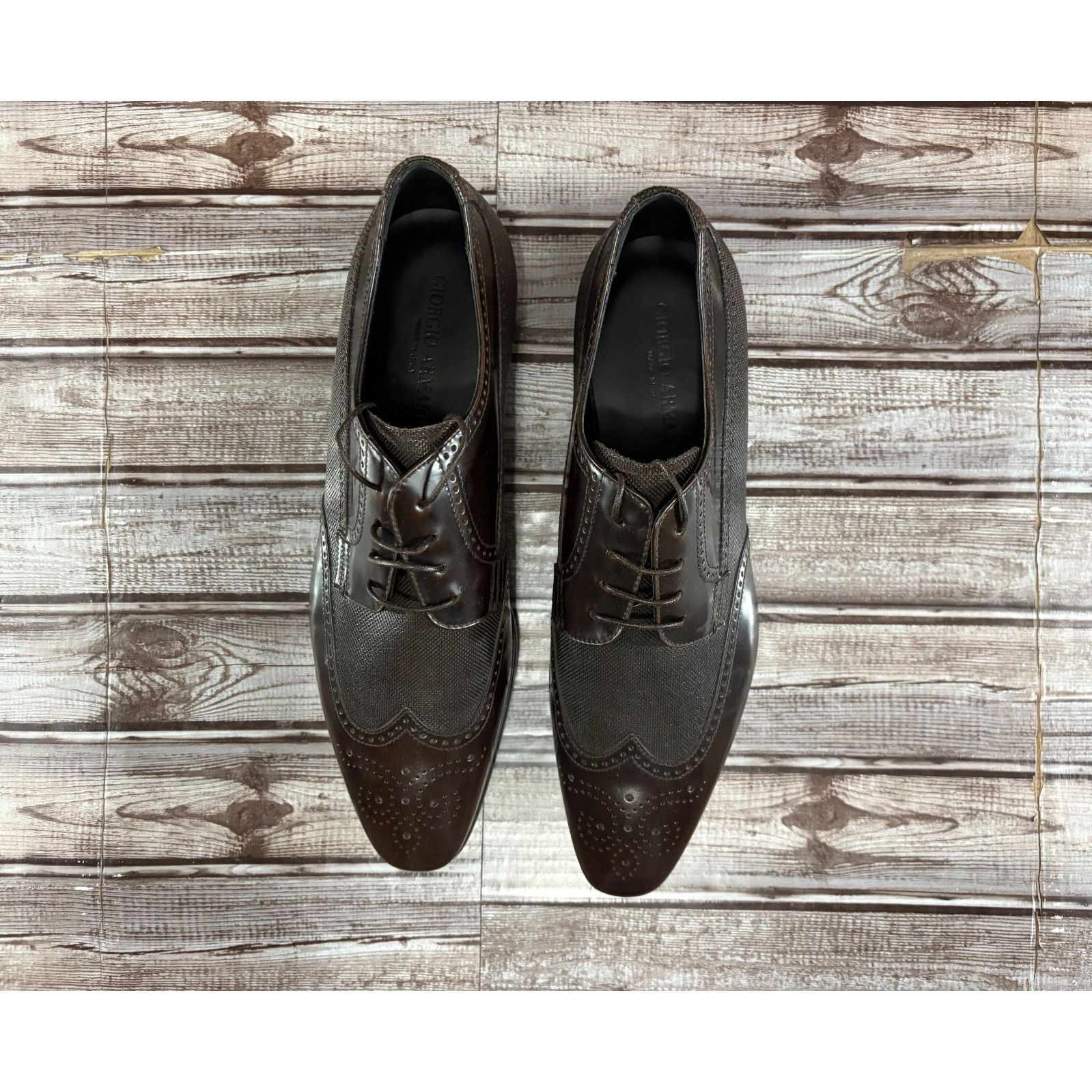 Giorgio Armani Giorgio Armani oxford leathe dress Shoes Size 10 US 44 EU co Size US 10 / EU 43 - 2 Thumbnail