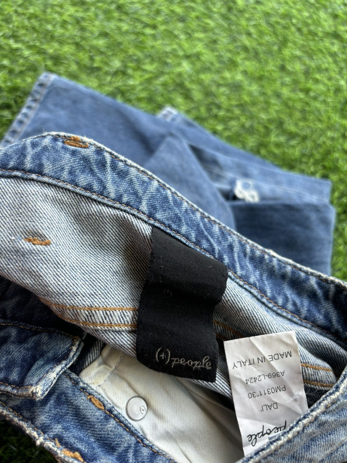 (+)PEOPLE (+) People Distressed Denim Jeans Size US 32 / EU 48 - 10 Thumbnail