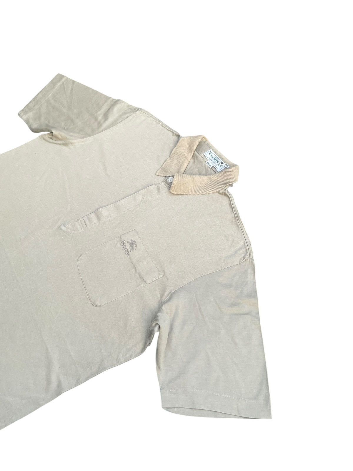 Burberry × Designer × Vintage Vintage Burberrys Polo Tshirt Size US M / EU 48-50 / 2 - 2 Thumbnail