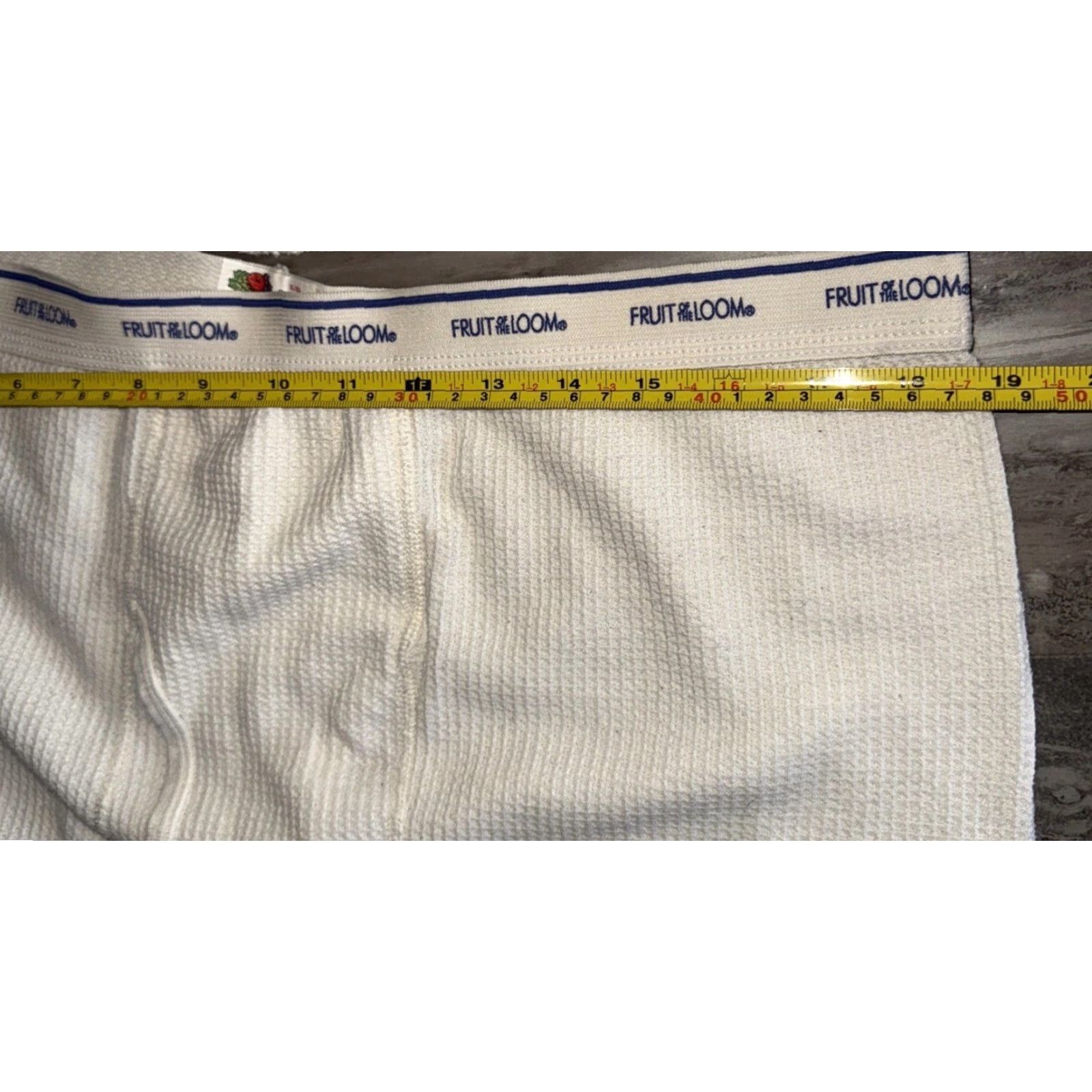 Fruit Of The Loom Fruit Of The Loom Thermal Waffle Long Johns Underwear Men’s XL Cream Pants Only Mens X L Cotton Polyester Vintage Warmth Retro 90s Size US 36 / EU 52 - 5 Thumbnail