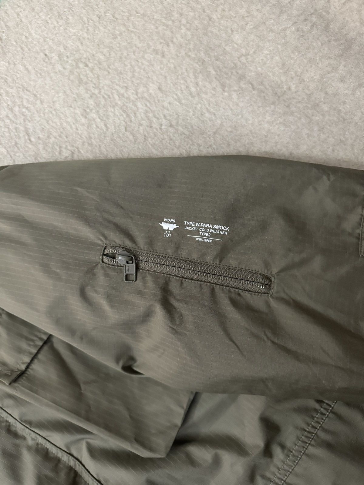 Japanese Brand × Wtaps W)Taps Tetsu Para Smock Military Olive Smock Parka Large Size US L / EU 52-54 / 3 - 7 Thumbnail