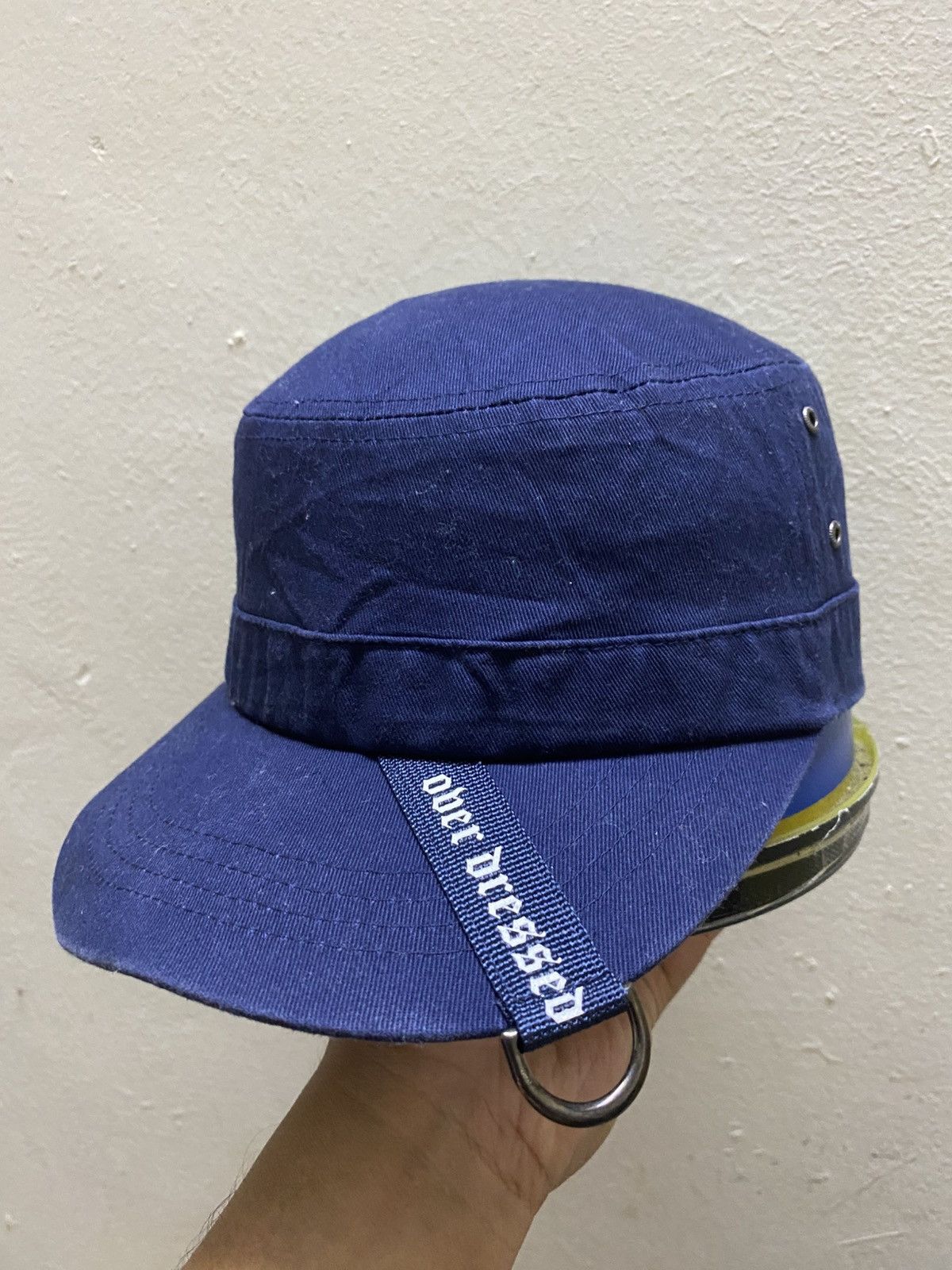 If Six Was Nine × Japanese Brand × Le Grande Bleu (L.G.B.) 2000s Japanese Brand Cadet Hat Distressed Size ONE SIZE - 1 Thumbnail