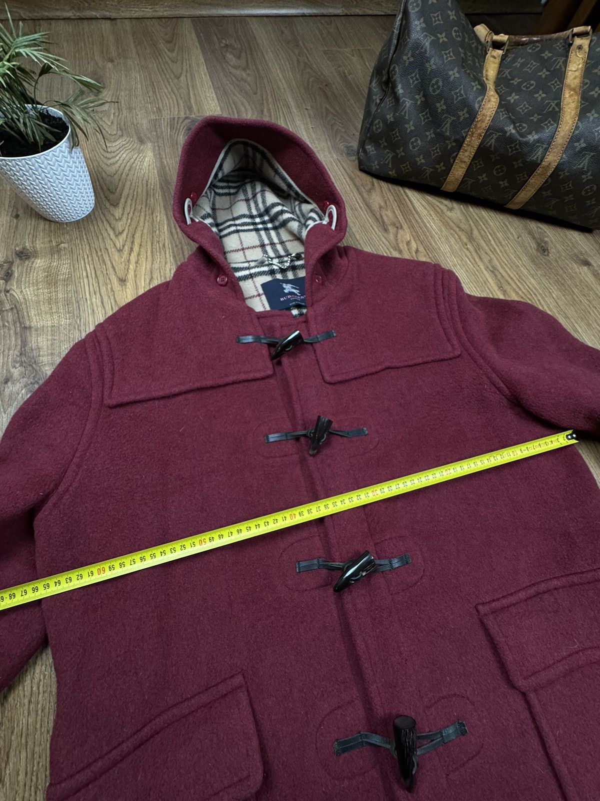 Burberry Wool duffle coat Burberry Nova Check original luxury item Size US XL / EU 56 / 4 - 5 Thumbnail