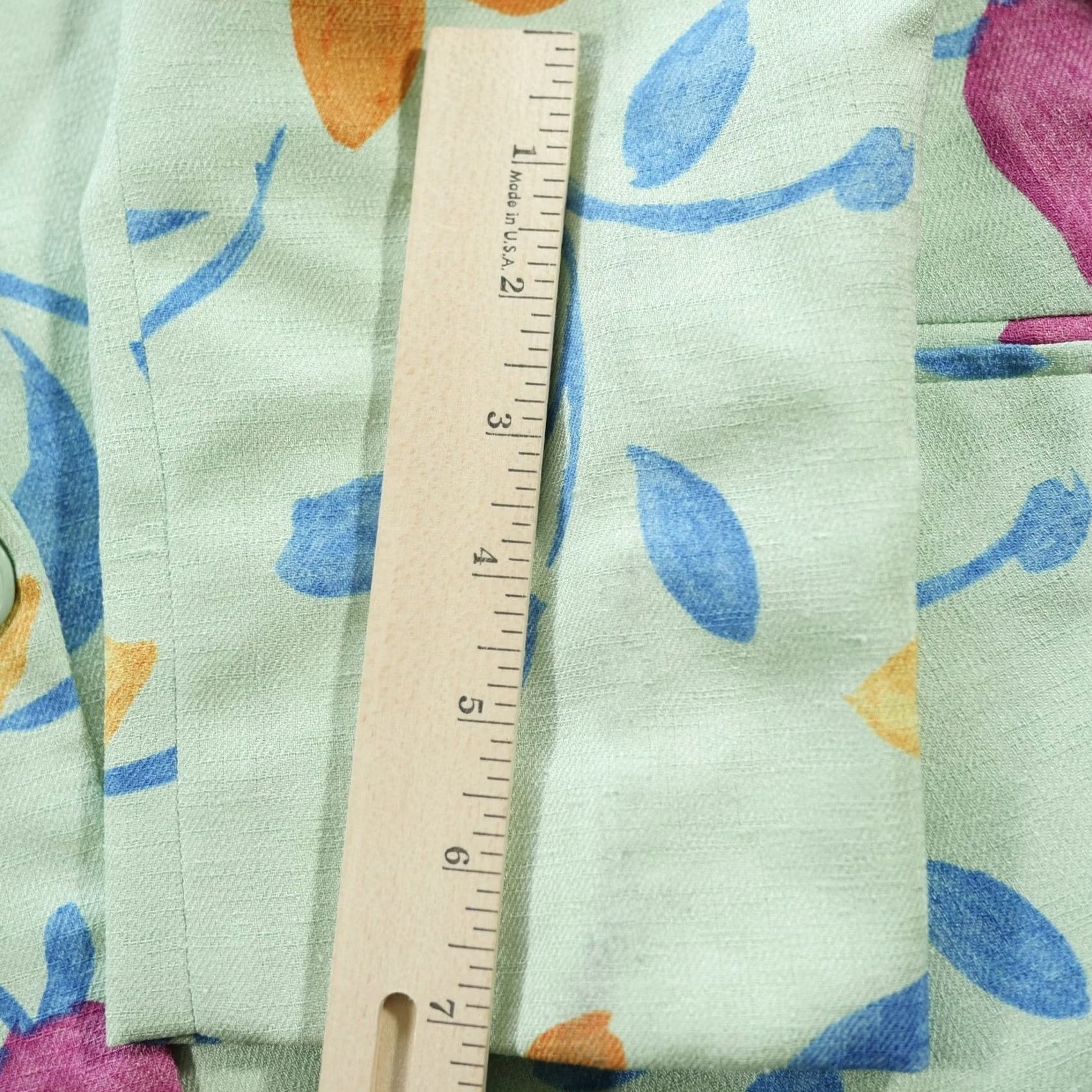 Vintage VINTAGE Patchington Blazer Womens 18 Green Floral Oversized Pastels Bright USA Blazer Women 18 Green Floral Oversized Pastels Bright USA Size XXL / US 16-18 / IT 52-54 - 3 Thumbnail