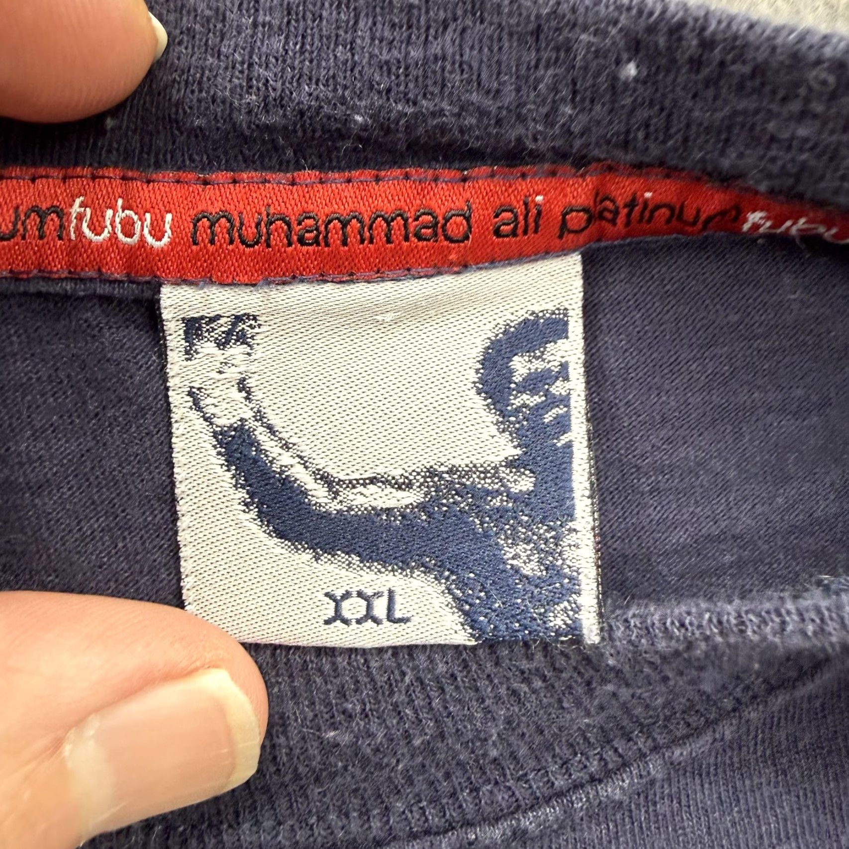 Fubu VINTAGE Platinum Fubu Muhammad Ali Shirt Mens 2XL Blue Graphic T-Shirt Limited Edition Size US XXL / EU 58 / 5 - 5 Thumbnail