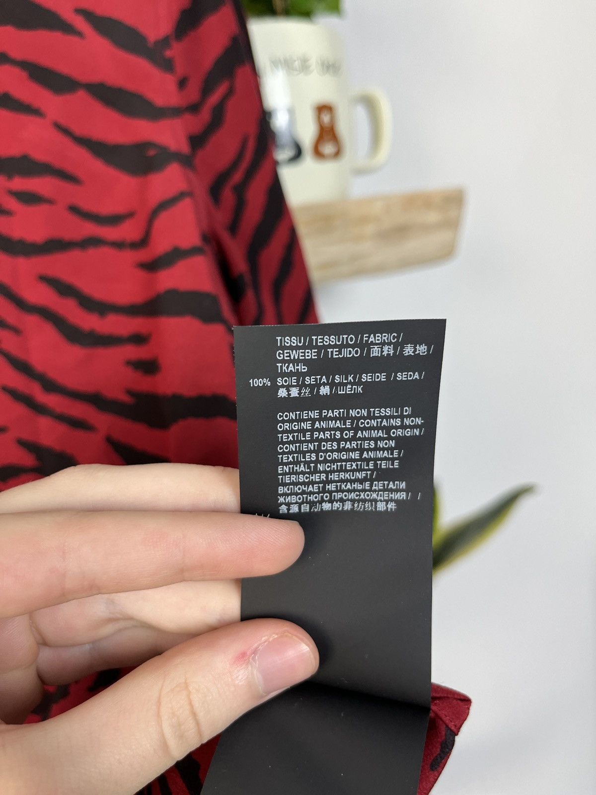 Hedi Slimane × Saint Laurent Paris Saint Laurent Zebra Red Silk shirt rare luxury high quality Size US S / EU 44-46 / 1 - 5 Thumbnail
