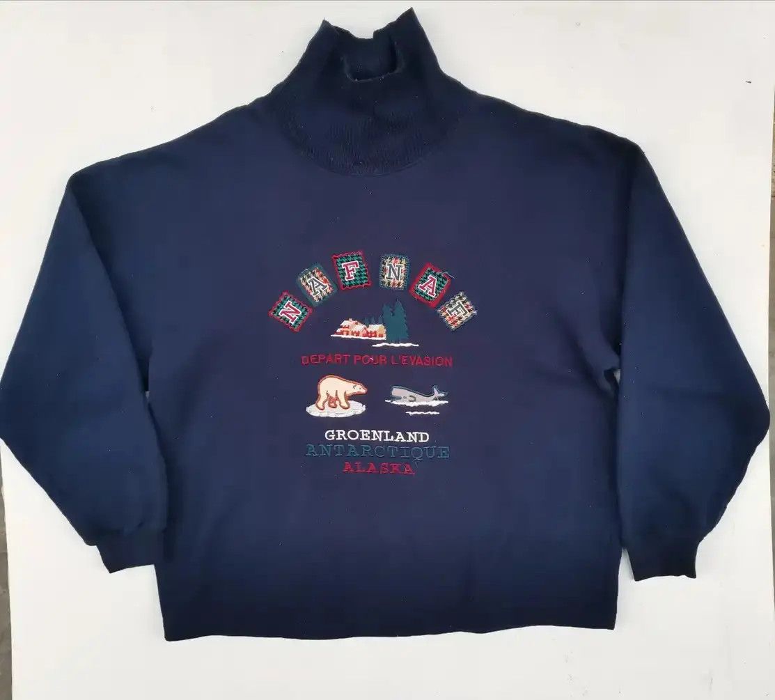 Habitat Naf Naf Habitat Embroidered Logo Sweatshirt Size US XL / EU 56 / 4 - 1 Thumbnail