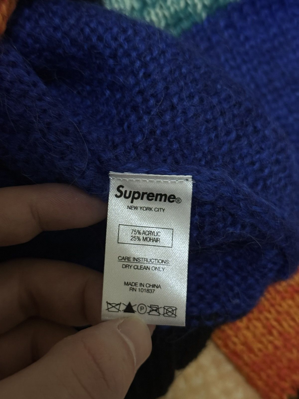 Supreme Supreme patchwork mohair cardigan Size US XL / EU 56 / 4 - 4 Thumbnail
