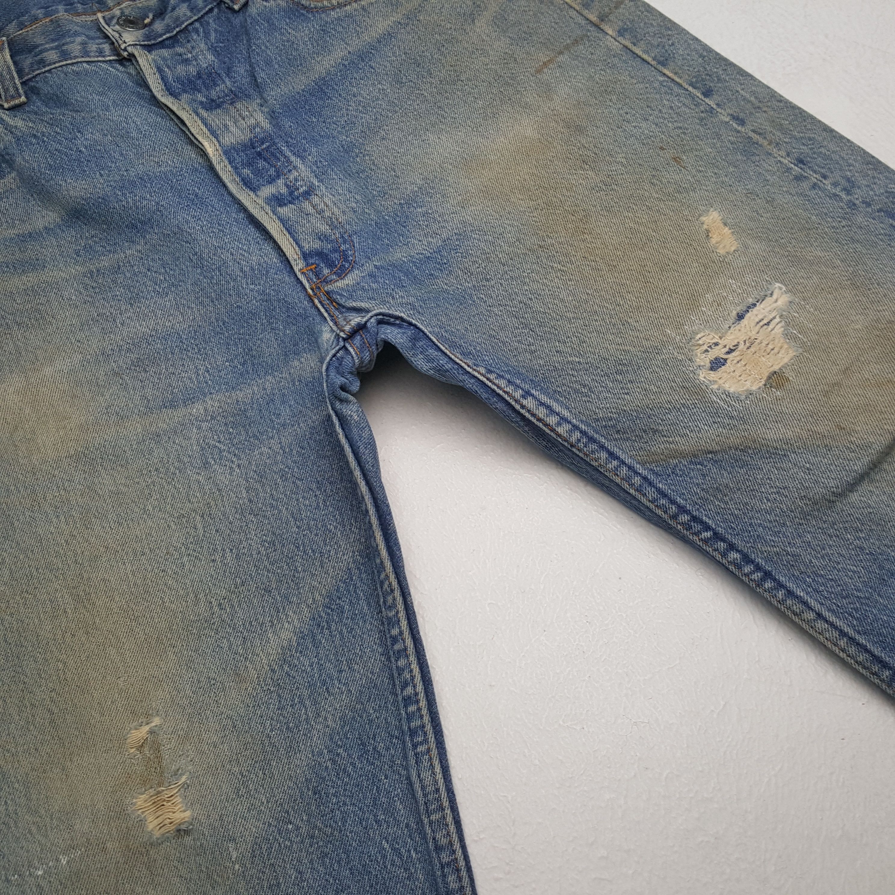 Levi's Levis Streetwear Style Distressed Jeans RR9 Size US 33 - 12 Thumbnail
