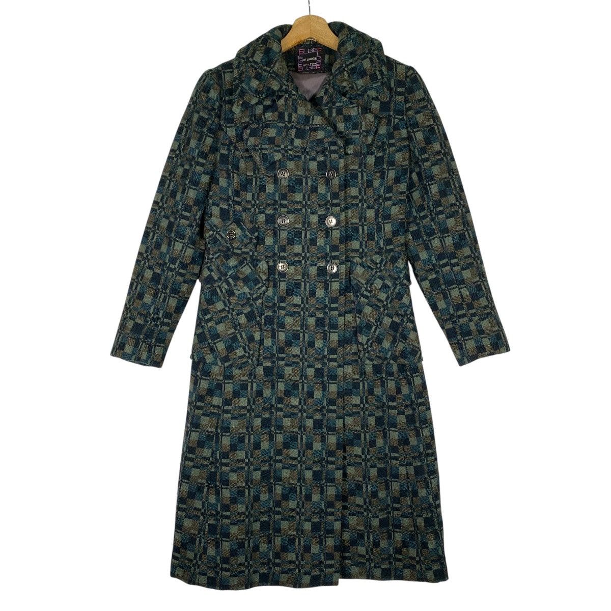 Other Vintage 60s Elgee Of London Wool Long Button Jacket Size M / US 6-8 / IT 42-44 - 1 Thumbnail